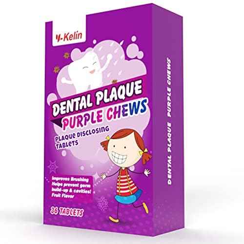 Dental Plaque Disclosing Tablets for Kids & Adults - Showing Plaque by Changing Color - Helps Teach Brushing Habits for Clean Teeth - 108Count