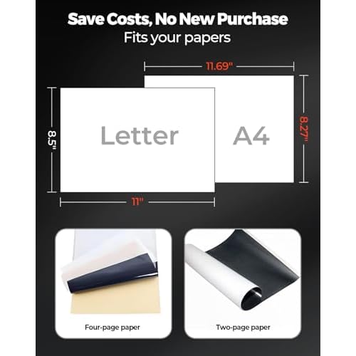 MUNBYN Tattoo Stencil Printer ITP05, Wireless Thermal Tattoo Printer with 20 Transfer Papers, Compatible with Android and iOS Phone/Tablet & PC, Tattoo Printers for Tattoo Artists & Beginners (Black)