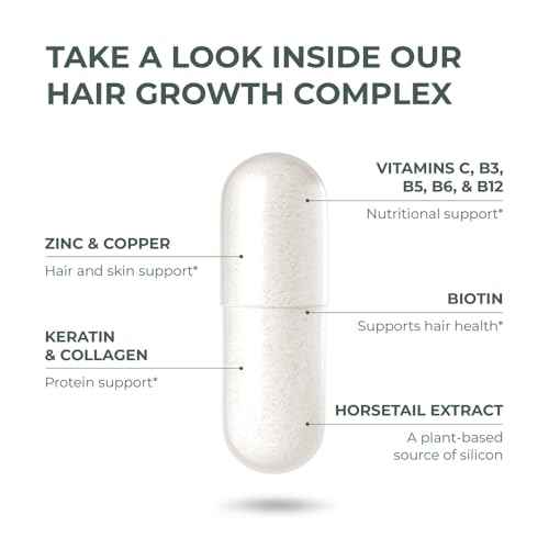 Primal Harvest Hair Growth Vitamins, Hair Growth for Women & Men - 60 Hair Growth Pills, Natural Hair Thickening Products for w/Biotin & Zinc - Hair Supplement, Regrowth Hair Vitamins
