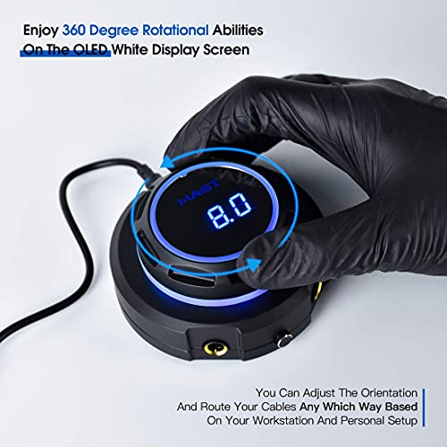 Mast Halo Tattoo Power Supply Box LCD Digital Display for Tattoo Machines