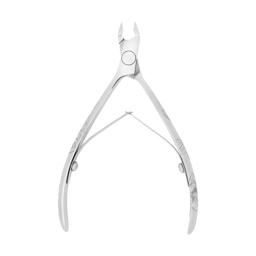 Staleks EXCLUSIVE 20 Cuticle Nippers 5 mm (Magnolia) – Ergonomic Design with Heel – Ultra-Precise Manual Sharpening for Professional Manicures