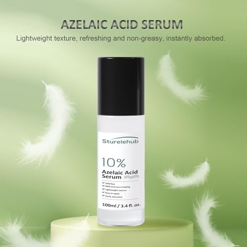 Azelaic Acid 10% Serum, 3.4 fl. oz. / 100ml, Azelaic-Acid-Serum For Reducing Facial Redness And Face