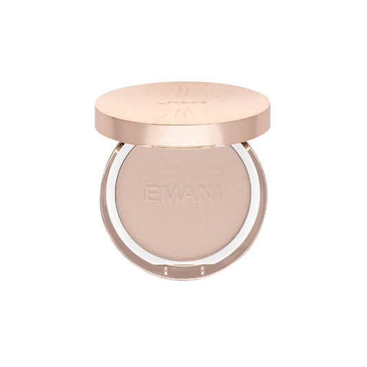 Emani Flawless Matte Powder Foundation – Mineral Compact Makeup for Sensitive Skin, Buildable Coverage, Shine Control, Long-Lasting Finish Up for Sensitive Skin and Oil Control, Natural Sand