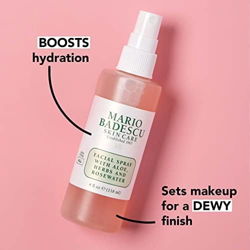 Mario Badescu Facial Spray - Aloe, Herbs & Rose Water Hydrating Mist for All Skin Types | Refreshing Face Spray