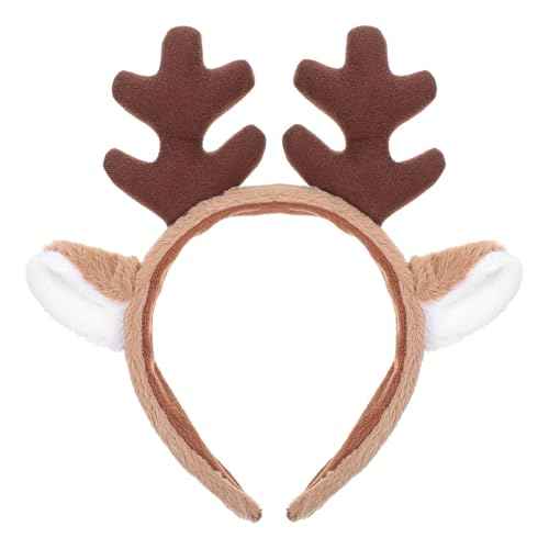 Deer Antlers Headband, Halloween Reindeer Antlers Headbands Cute Animal Ears Head Bands Deer Antler Hairband for Women Adults Christmas Halloween Party Cosplay Costume