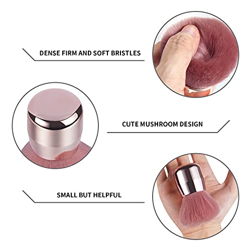 Vaincre Nail Art Dust Powder Remover Brush, Soft Nail Art Dust Cleaner Brush for Acrylic Application and Makeup(Pink)