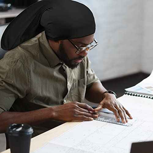Tatuo 4 Pieces Unisex Jumbo Dreadlock Cap Long Dreads Hair Head Wrap Sleeping Cap Hair Accessories Sleep Bonnet for Men Women