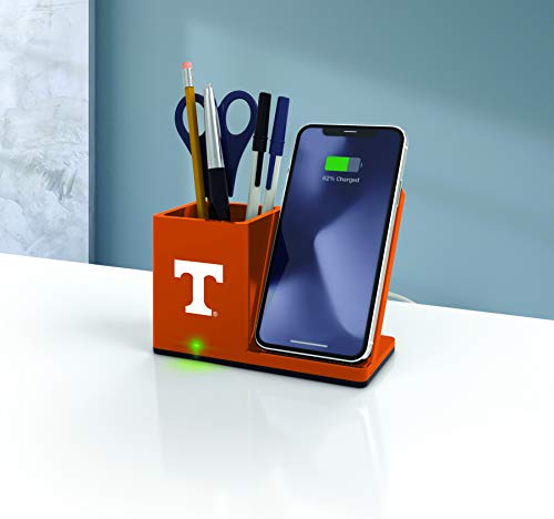 SOAR NCAA Wireless Cell Phone Charger and Desktop Organizer, Tennessee Volunteers