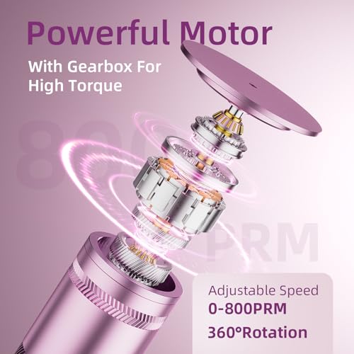 Electric Foot Callus Remover: Feet File Callus Remover with 60pcs Sandpaper Discs - Dead Hard Skin Foot Scrubber for Women -3 Adjustable Speed Pedicure Tools for Feet