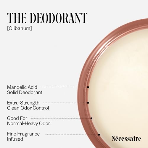 N?cessaire The Deodorant Olibanum | Natural Aluminum Free Deodorant For Women & Men. Extra Strength Treatment with Mandelic Acid. Free of Baking Soda, Ozokerite & Parabens (75 g/2.5 oz)