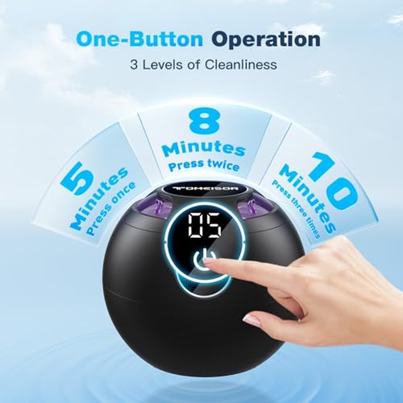 Ultrasonic Retainer Cleaner Machine,45kHz Ultrasonic Cleaner,360¡ÆCleaning for Dentures,Aligner,Mouth Guard,Jewelry,Braces,Toothbrush Heads with 200 ML Dental Cleaning Pod, 3 Modes,Black