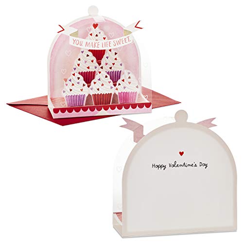 Hallmark Paper Wonder Valentines Day Pop Up Card (Cupcakes Valentine)