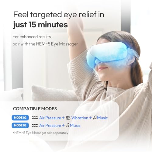 HuBDIC Hubicare Eye Cool Gel Mask for Eye Massager, Cooling Eye Mask with Detachable Strap ?Reusable Gel Eye Pad for Puffiness, Dry Eyes, Migraines & Relaxation Cold Compress