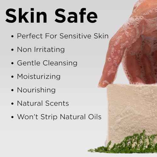 Sumbody USA Made Handmade Soap Bar (6pk) Heavenly Hydration Dry, Sensitive Skin, Moisturizing Soap For Face, Hands, Body Self Care Gift Set Men & Women - Goat Milk Citrus Vanilla Coconut Variety Pack