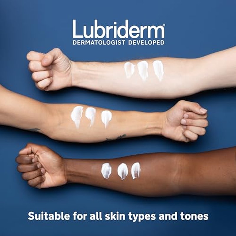 Lubriderm Advanced Therapy Fragrance-Free Moisturizing Lotion with Vitamins E and Pro-Vitamin B5, Intense Hydration for Extra Dry Skin, Non-Greasy Formula, Pack of Three, 3 x 16 fl. oz