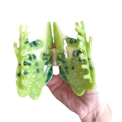 Funny Green Frog Hair Clip,Cute Acetate Hair Claw,Novelty Hair Clips for Women