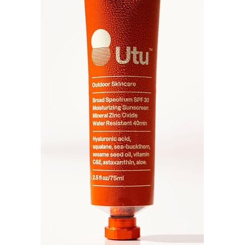 UTU - SPF30 Daily Moisturizer Mineral Sunscreen | Hyaluronic Acid, Squalane, Vitamin C+E | Clean, Reef Safe, Cruelty Free, Broad Spectrum (75 mL | 2.5 fl oz)