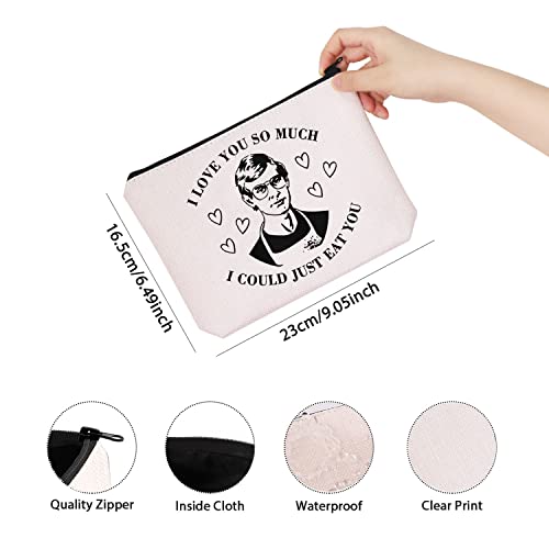 TSOTMO Horror Movie Gift Horror Inspired Gift Makeup Bag Gift True Crime Lover Gift for Mom Women(JUST EAT YOU)