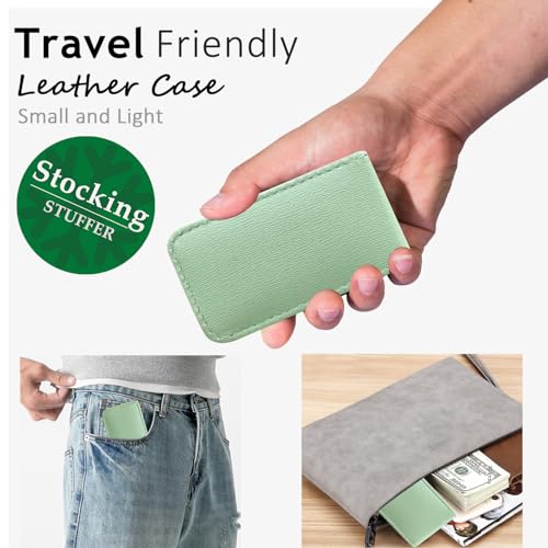 7 Pcs Manicure Set Stainless Steel Nail Clippers Kit, Nail Care Beauty Tools Set Christmas Stocking Stuffers, Christmas Gifts for Men and Women Travel Grooming Kit With Zipper Leather Case