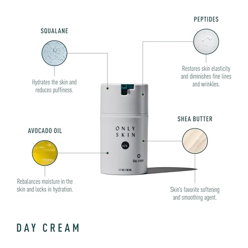 Daily Daytime Facial Moisturizer (1.7 Ounce) - Daily Moisturizing Cream, Lightweight Moisturizer to Hydrate Skin, Includes Premium Ingredients; Squalane to Hydrate