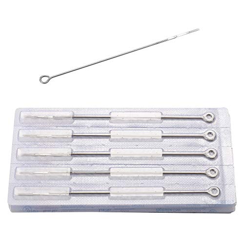 Tattoo Needles,New Star Tattoo Premium Quality Long Bar Tattoo Needles 5 Round Liner (5RL) Disposable & Sterilized - 50pcs 1205RL Tattoo Needle