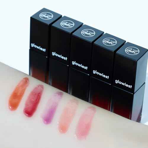 glowiest EFFORTLESS Glow Lip Oil 003 BERRY: Hydrating, Nourishing, Plumping | Non-Sticky Lip Gloss, Sheer, Lip Camellia Oil - 0.17oz (5ml)