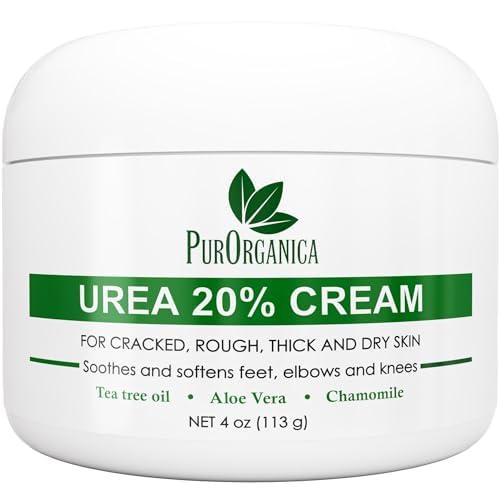 Urea 20% Healing Cream 4 oz - Best Callus Remover - Moisturizes and Rehydrates Hands, Feet and Knees to a Healthy Appearance - Soothes and Softens Thick, Cracked, Rough Dead and Dry Skin