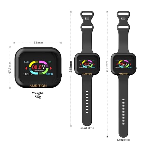 Tattoo Power Supply - Ambition S1 Plus Touch Screen Tattoo Battery Wristband Supply Portable RCA Tattoo 2400mAh Lithium Battery Pack with LCD Touch Display for Rotary Tattoo Machine