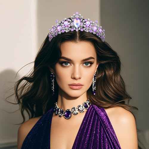 Kamirola Baroque Queen Crown,Rhinestone Wedding Bridal Crown and Tiaras Crystal Headband For Birthday Prom Pageant Party halloween Chrismas (TR05)