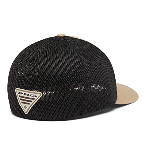 Columbia Unisex PHG Game Flag Mesh Ball Cap, Sahara/Black, S/M