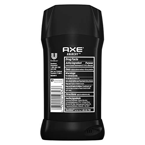 AXE Antiperspirant Deodorant Stick for Men Anarchy For Him 2.7 oz (pack of 2)