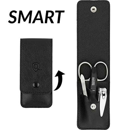 marQus manicure set 4-piece travel set with file from Solingen nail care set nail scissors set and nail set