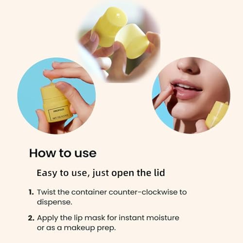 Honey Lip Butter, 12hrs Long-lasting Moisture, Gentle Exfoliation, Hygienic Twist Dispenser,korean skin care