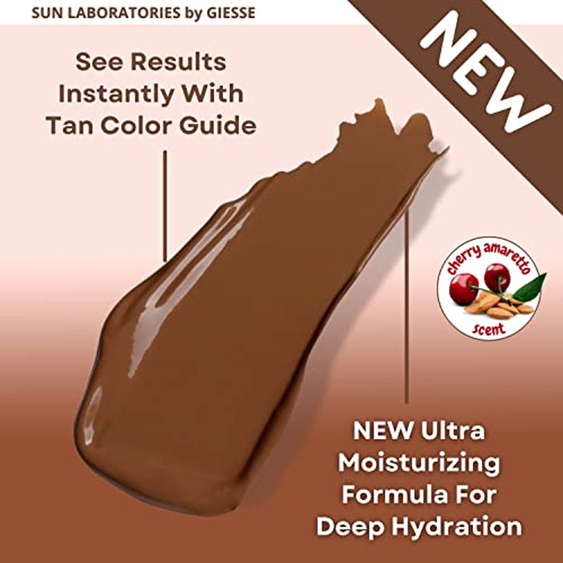 Sun Laboratoreis By Giesee Ultra Dark Self Tanner Lotion 32 oz With Tanning Mitt - Extra Dark Self Tanner, Self Tanning Lotion, Sunless Tanner, Travel Self Tanner, Natural Organic, Self Tanning Mitt