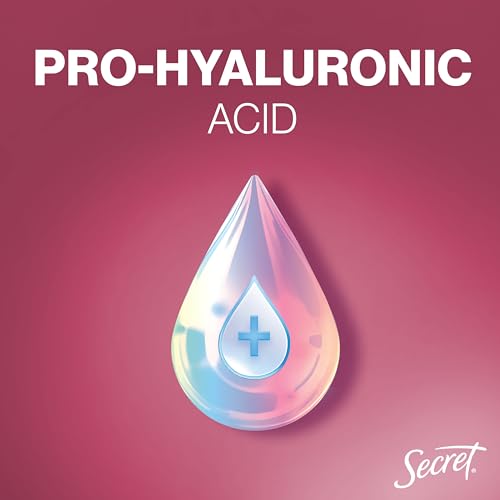 Secret Fresh Antiperspirant Deodorant for Women, 72hr Breathable Odor Protection with Pro-Hyaluronic Acid, Holiday Invisible Solid, Champagne Blush with Berries Sugared Rim & Rose Petals Scent, 2.6 oz