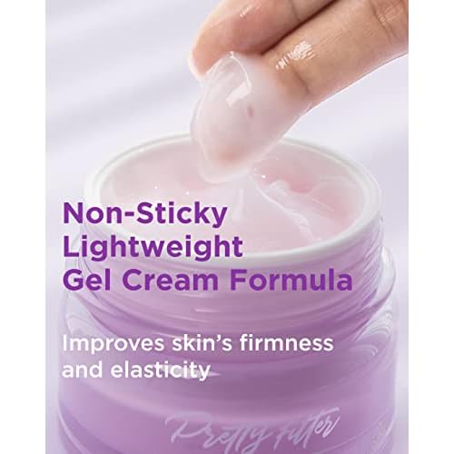 Touch in Sol Hydrating Face Moisturizer Gel Cream 1.76 oz. ? Plumped Up Lightweight Day and Night Cream with Hyaluronic Acid and Collagen - Pretty Filter Waterful Glow Cream