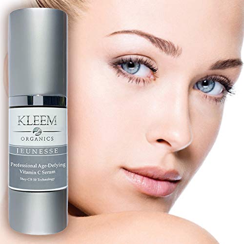 Vitamin C Serum for Face | Brightening & Anti Aging Serum for Men & Women | With Hyaluronic Acid, Vitamin E, Aloe & Jojoba | Dark Spot & Wrinkle Reducer | Made in USA | 1.7 oz | 2 Pack