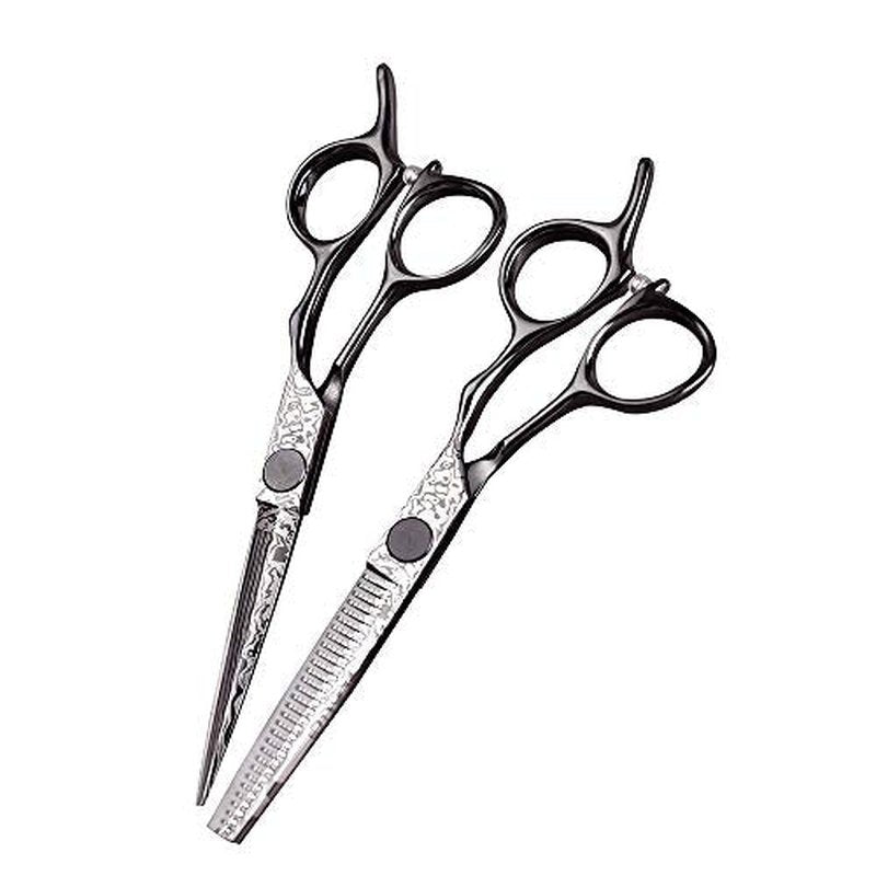 High End Hair Scissors Professional Hair Cutting Scissors Thinning Shears Kit 6" Premium Barber Supplies/Accessories Japanese VG-1 SS Steel Barber Scissors Tijeras de Peluqueria Profesional