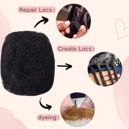 Afro Kinkys Bulk Human Hair for Dreadlock Extensions,Repair Locs, Twists and Braids, 5 Packs 150 Gram Each Package 100% Human Hair Afro Kinky Bulk Can be Dyed and Bleached (Dark Brown 4# 8inch)