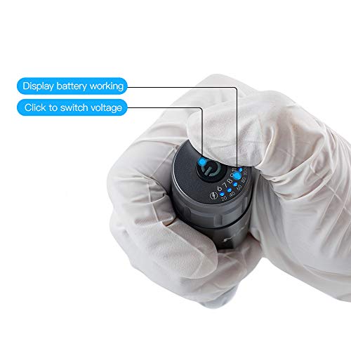 Mast Tattoo Tour Pro Pen Machine Kit, Two Wireless Cordless Batteries Power Supply, 20Pcs Cartridges Needles for Pro Tattoo & Scalp - Fine Tattoo Kit