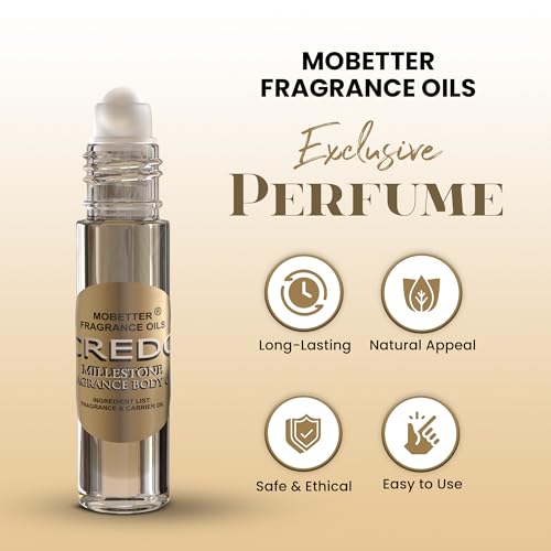 MOBETTER FRAGRANCE OILS Credo Millestone Unisex Body Oil 1/3 oz roll on Glass Bottle
