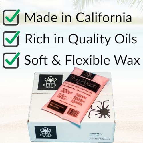 Paraffin Wax Refills 6lb by FLEUR DE SPA ? Made in USA ? Infused with Coconut & Jojoba Oils ? Moisturizing, Hydrating & Soothing for Hands, Feet & Body ? Spa & Home Use