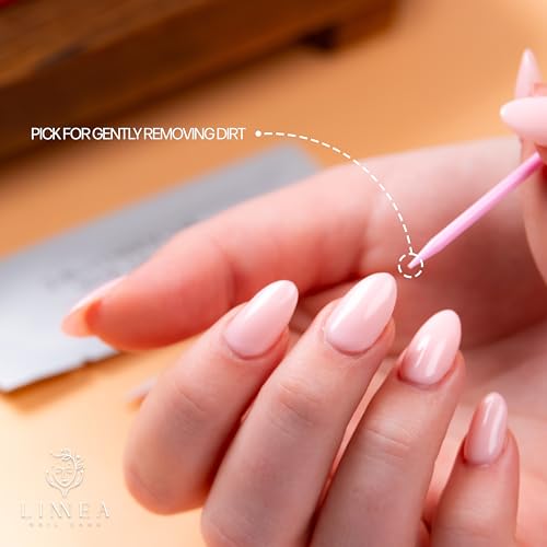 LINNEA Under Nail Cleaning Swab & Picks, 2-in-1 Disposable Nail Cleaner, 60 Individually Wrapped, Pre-Soaked in 70% Isopropyl Alcohol, Fingernail Cleaning Tool for Hygiene & Nail Care