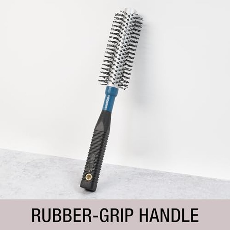Conair Style & Volumize Metal Round hair brush - Blow Drying brush - Hairbrush for Short Hair Length - Color at random -1 Count