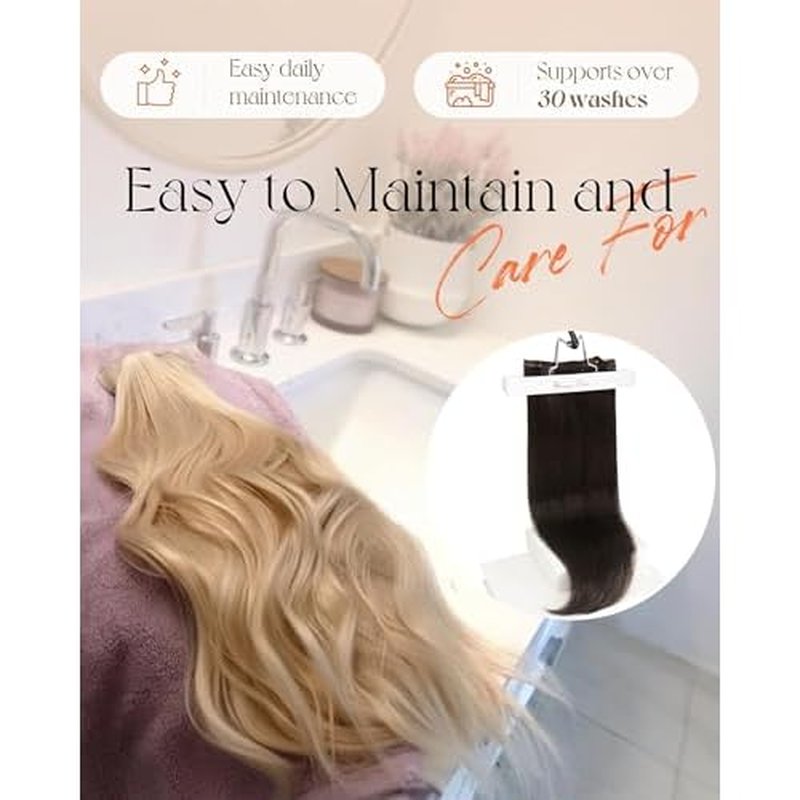 Sunny Hair Clip in Hair Extensions Straight Human Hair Clip in Extensions Remy Clip in Hair Extensions Real Human Hair Extensions Clip ins Dark Brown Hair Extensions 20inch