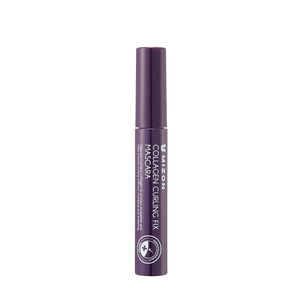 MIZON Collagen Curling Fix Mascara - Long-Lasting, Smudge-Proof High Volume | 0.20 oz