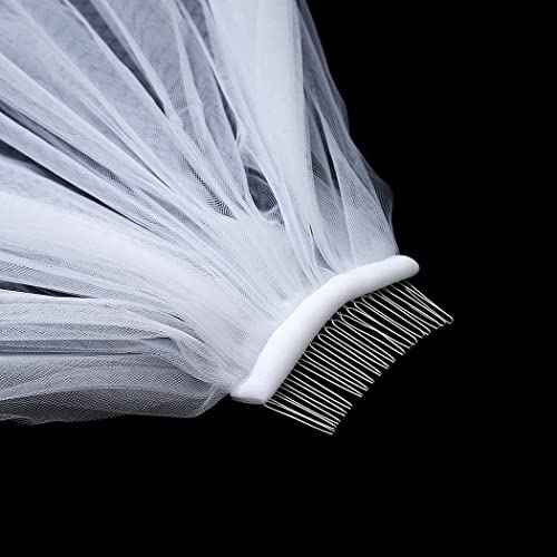 Cathedral Wedding Veil Long Bridal Lace Veil Tulle Hair Accessories With Comb for women Floral 118" Veil Headpeice