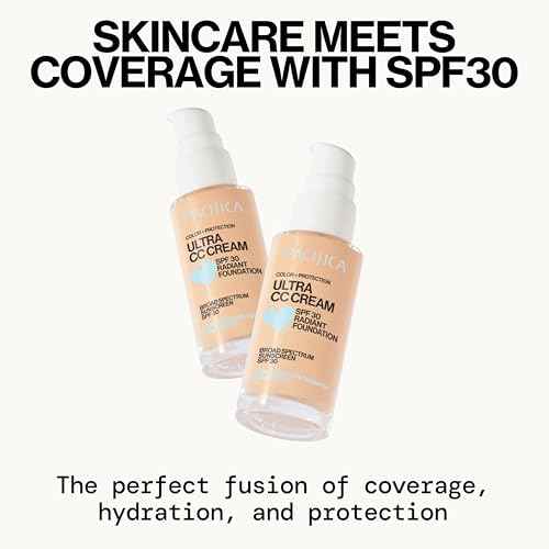 Pacifica Ultra CC Cream Radiant Foundation SPF 17 -Neutral Fair – Medium Coverage Color Correcting Cream, Dewy Finish, Mineral SPF, 1 oz