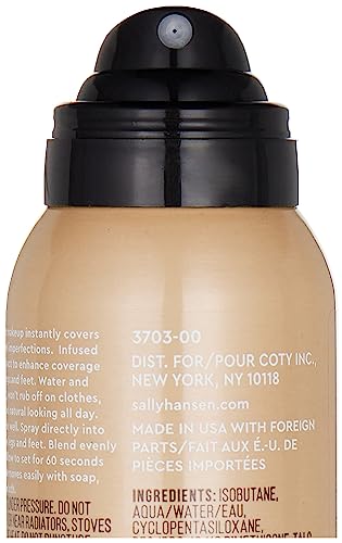 Sally Hansen Airbrush Legs, Leg Spray-On Makeup, Fairest Glow 4.4 Oz (Pack of 2)