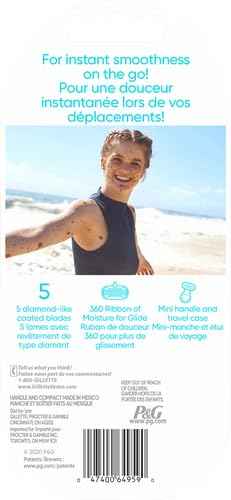 Gillette Venus Extra Smooth On The Go Razor For Women, Handle + 1 Blade Refill + 1 Travel Case, Great Addition To Your Travel Size Toiletries (Pack of 2)